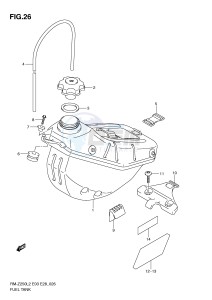 RM-Z250 (E03) drawing FUEL TANK