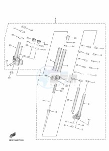 NIKEN GT MXT850D (B5B1) drawing FRONT FORK 1