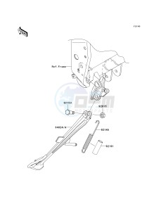 ZR 750 L [Z750 AU] (L7F-L8F) L7F drawing STAND-- S- -