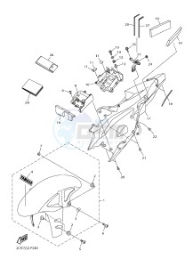 YZF-R1 998 R1 (2CRJ 2CRK) drawing FENDER