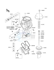 ZX 600 J [NINJA ZX-6R] (J1-J3) [NINJA ZX-6R] drawing CARBURETOR PARTS