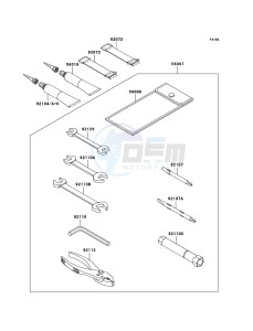 JET SKI ULTRA 250X JT1500B8F FR drawing Owner's Tools