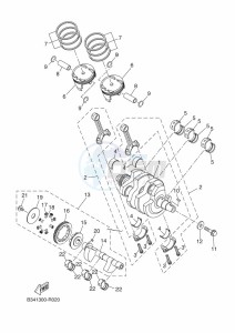 XSR700 MTM690D (BJX2) drawing CRANKSHAFT & PISTON