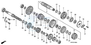 CBR125RWA UK - (E / BLA) drawing TRANSMISSION