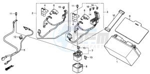 CB600F CB600F drawing BATTERY