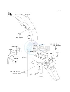 BR 125 B [WIND 125] (B2) B2 drawing FENDERS