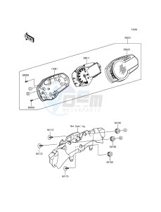 NINJA_ZX-6R ZX636EDF FR GB XX (EU ME A(FRICA) drawing Meter(s)