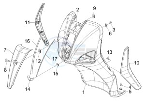 Liberty 200 4t e3 drawing Front shield