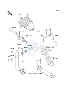 MULE 3010 DIESEL 4x4 KAF950B7F EU drawing Brake Pedal