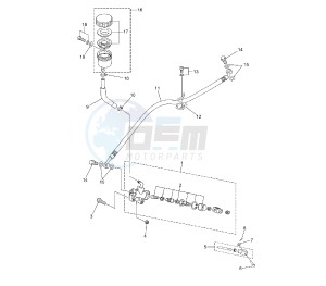 TZR 50 drawing REAR MASTER CYLINDER