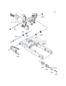 KLX125 KLX125CGF XX (EU ME A(FRICA) drawing Swingarm