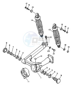 XV VIRAGO 750 drawing REAR ARM