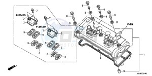 CBF1000FAC drawing CYLINDER HEAD COVER