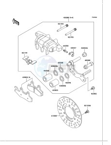 KLF300 4x4 KLF300-C17 EU GB drawing Front Brake