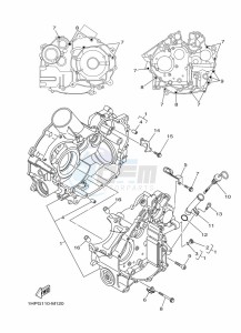 YFM700FWAD GRIZZLY 700 EPS (B4F4) drawing CRANKCASE