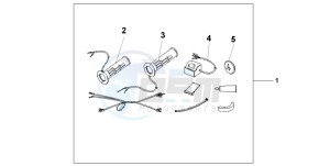 CBR600F4 drawing GRIP HEATER SS/ON-OF