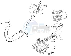 AF1 Futura 50 drawing Exhaust system - airfilter