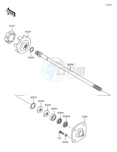 JET SKI STX-15F JT1500AHF EU drawing Drive Shaft