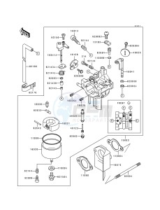 KAF 300 A [MULE 500] (A1) [MULE 500] drawing CARBURETOR