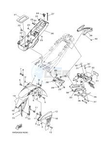 MT07 700 (1WSA) drawing FENDER