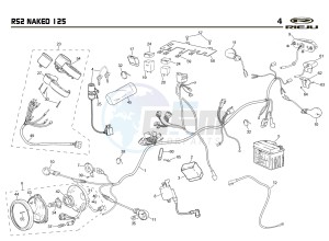 RS2 NAKED 125 drawing ELECTRICS