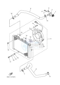 YFM700FWAD GRIZZLY EPS CAMO (2UDA) drawing RADIATOR & HOSE