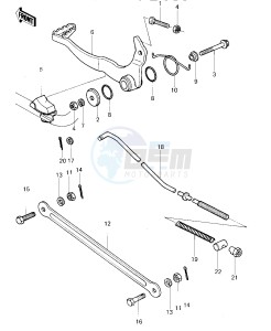 KDX 80 A [KDX80] (A1-A2) [KDX80] drawing BRAKE PEDAL_TORQUE LINK