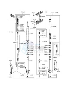 KX250F KX252AHF EU drawing Front Fork