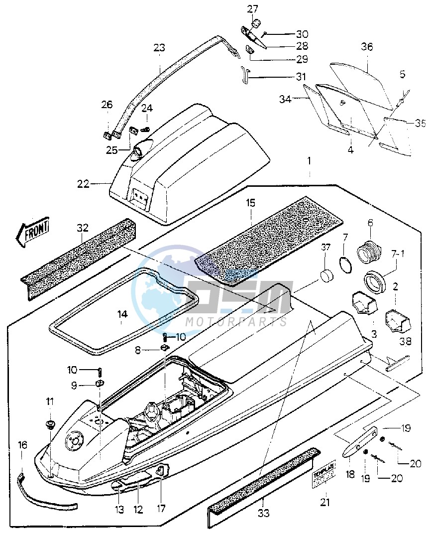 HULL_ENGINE HOOD -- JS550-A5- -