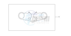 CBR600RR drawing TOP BRIDGE COVER