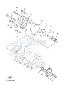 YZ125 (1SRT) drawing WATER PUMP