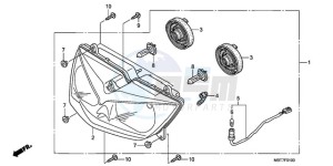 XL1000V9 Europe Direct - (ED) drawing HEADLIGHT