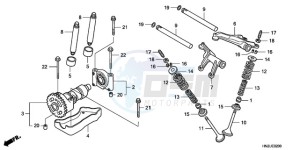 TRX500FA9 Australia - (U) drawing CAMSHAFT/VALVE