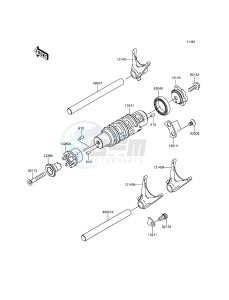 VULCAN S ABS EN650BGFA XX (EU ME A(FRICA) drawing Gear Change Drum/Shift Fork(s)