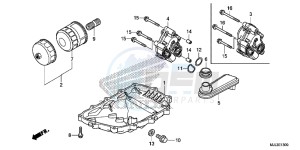 NC700XDE NC700XD 2ED - (2ED) drawing OIL PAN/ OIL PUMP