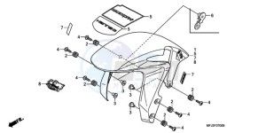 CBR600RA9 Europe Direct - (ED / ABS MME) drawing FRONT FENDER