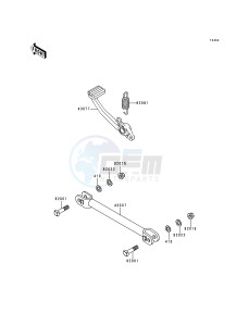 ZG 1000 A [CONCOURS] (A10-A14 A11 Can only) [CONCOURS] drawing BRAKE PEDAL_TORQUE LINK