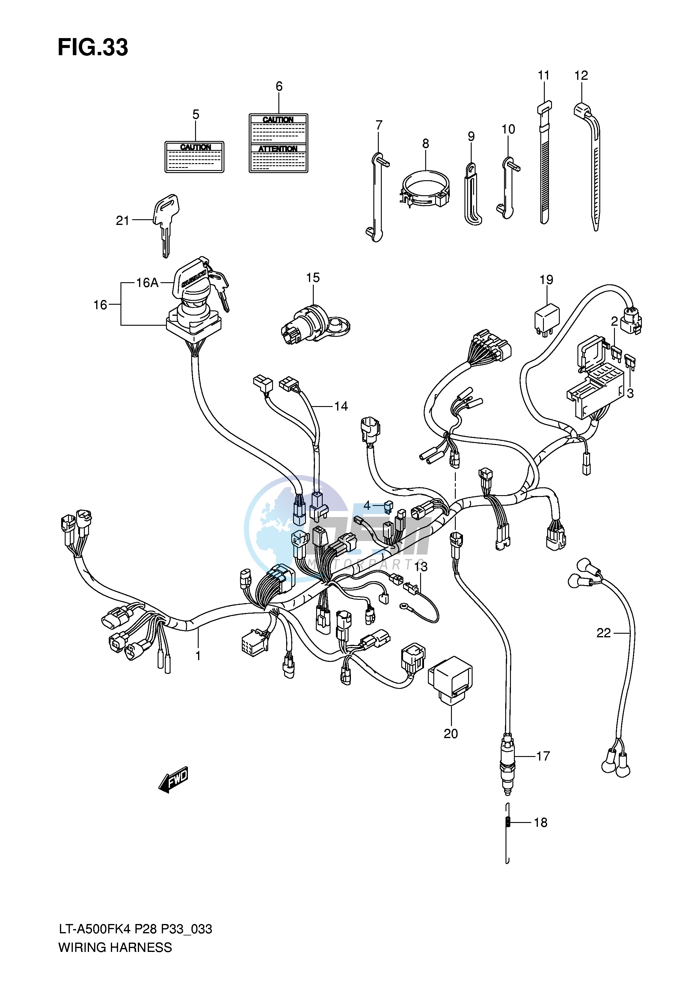 WIRING HARNESS (MODEL K4 K5)