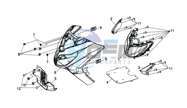 FR PLATE / HEAD LIGHT / INDICATORS