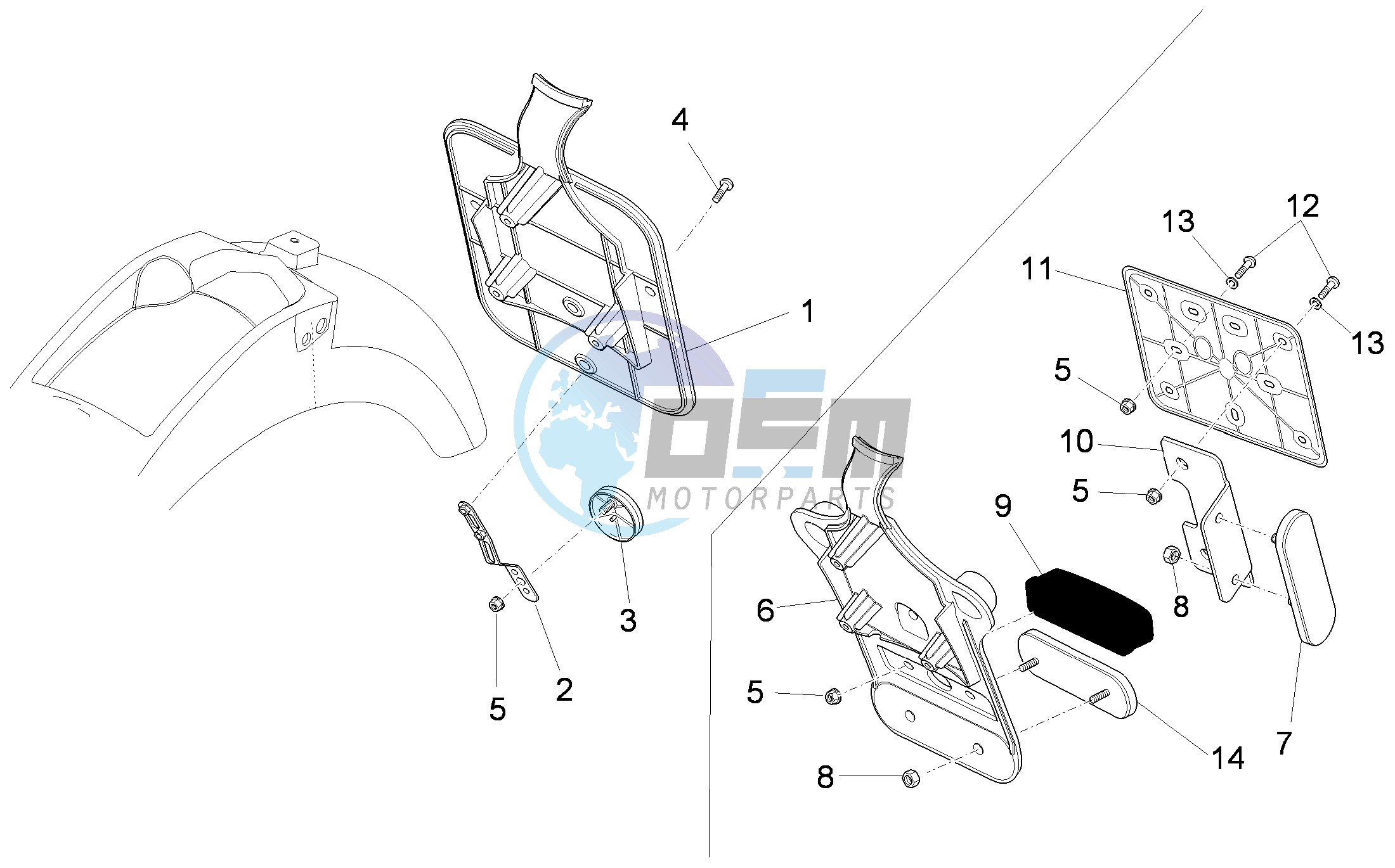 Rear body II- Plate holder