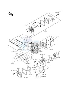 JH 750 B [SUPER SPORT XI] (B1-B3) [SUPER SPORT XI] drawing CARBURETOR PARTS