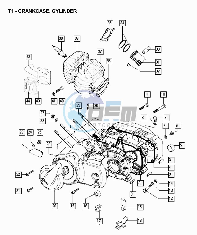 Crankcase- cylinder