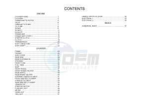 XT250 XT250E SEROW (1YB7) drawing .6-Content