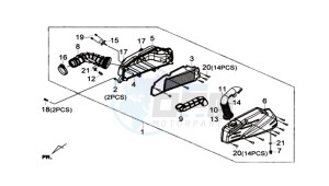 Joymax 300i ABS drawing AIRCLEANER ASSY