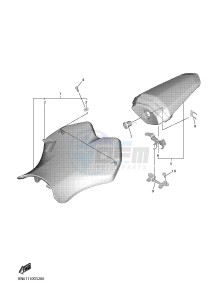 YZF-R6 YZF600 R6 (BN64) drawing SEAT