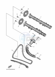 MT-09 SP MTN890D (BAMF) drawing CAMSHAFT & CHAIN