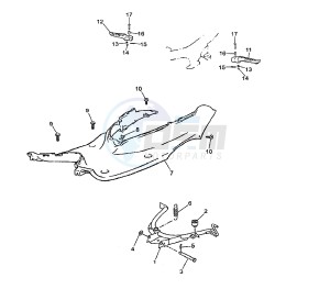 CS JOG R 50 drawing FOOTREST AND STAND