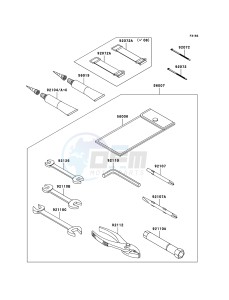 JET SKI STX-15F JT1500A7F FR drawing Owner's Tools