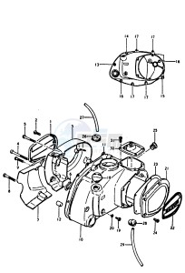 A100 (K-L-M-N-4) drawing CRANKCASE COVER (A100N)