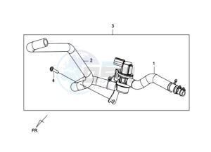 GTS 125I drawing AIRFILTER UNIT